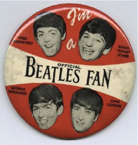 Badge beatles fan Badge beatles fan