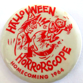 halloween badge 25mm vintage 1964 halloween badge 25mm vintage 1964