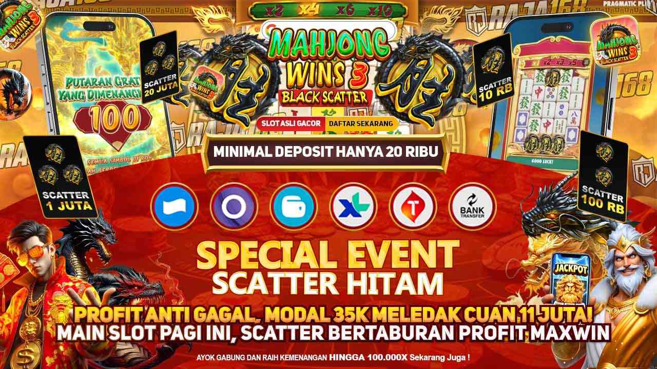 Claim Saldo Mahjong Wins 3 Senilai Rp 850.000 dari RAJA168 dan Dapatkan Panduan Menang Main Mahjong Wins 3