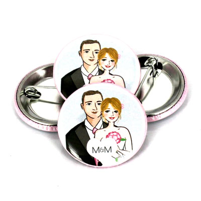 Badges mariage