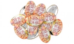 Panachage de badges ovales 68x45mm.
Visuel : 'Logo Le Printemps du Music-Hall.'