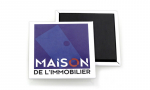 Magnet carré 52x52mm.
Visuel : 'Logo Maison de l'Immobilier'.