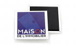 Magnet carré 52x52mm.
Visuel : 'Logo Maison de l'Immobilier'.