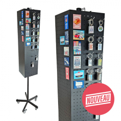 Présentoir rotatif pour magnets et porte-clés