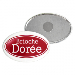 Magnets Ovales Personnalisés 68mm x 45mm