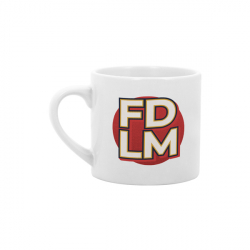 Mug expresso blanc brillant