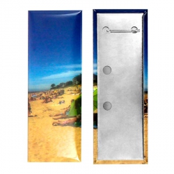 Découvrez nos badge rectangulaire 40x115mm Fabrication de Badges Rectangulaires Personnalisés 40mm x 115mm