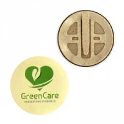 Découvrez nos badges bio 56mm avec clip Badges Ronds Biodégradables Personnalisés 56mm avec clip
