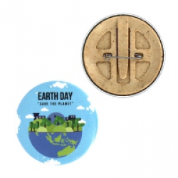 Découvrez nos badges bio 56mm avec épingle Badges Ronds Biodégradables Personnalisés 56mm avec épingle