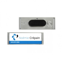 Découvrez nos badges d'identification gris mat Badges d