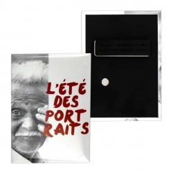 badges 65mm x 90mm avec attache aimantée double