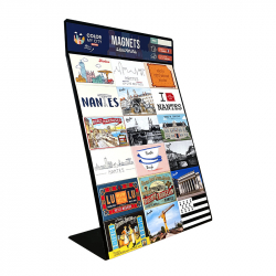Découvrez nos présentoir de comptoir pour magnets Présentoir de comptoir en tôle pour magnets touristiques