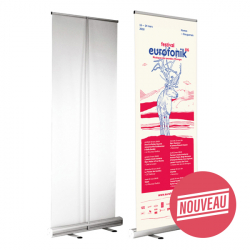Découvrez nos roll-up classique Roll-up classique personnalisé 85x200m