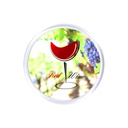 sous verres ronds acryliques personnalisés 90mm