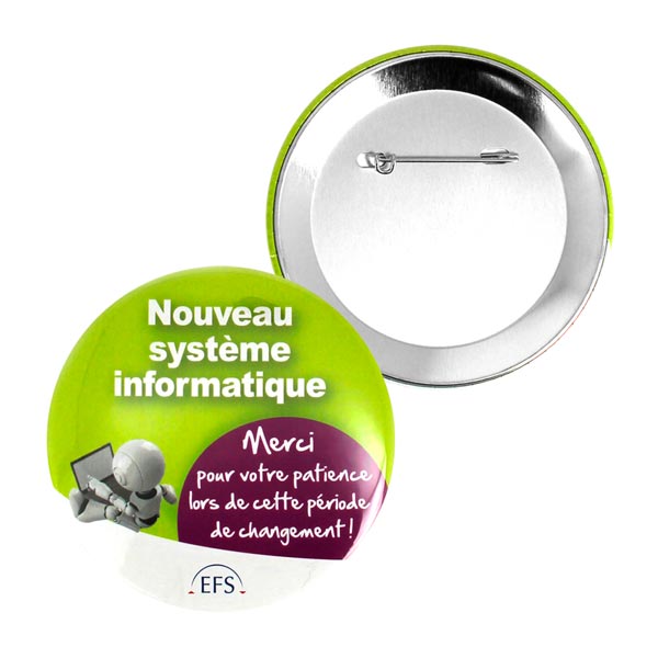 Badge rond 75mm