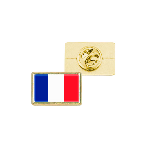 Pin's Rectangle en Métal Doré Personnalisés 21x13mm