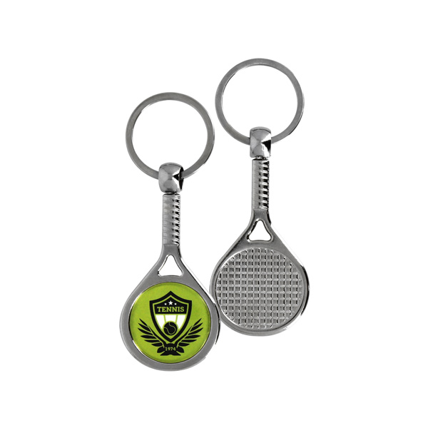 Porte-clés rond tennis 25mm