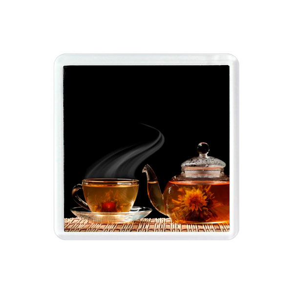 Sous Verres Carrés Acryliques Personnalisés 90mm